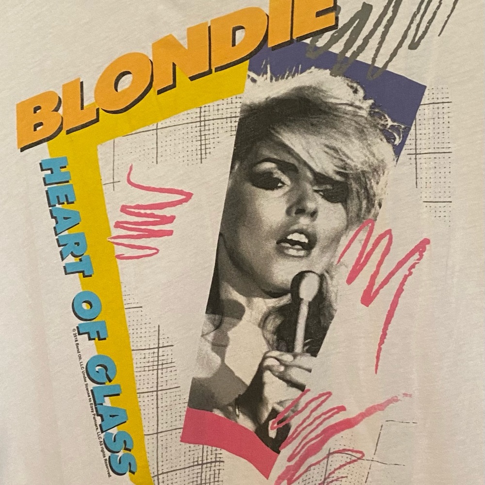 Junk food Blondie “Heart of Glass” T-shirt (A1004)